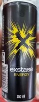 Mängden socker i Exstase energy