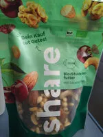 Mängden socker i Share Bio-Studentenfutter