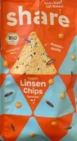 Mängden socker i Vegan Linsen Chips gesalzen