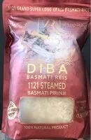 Mängden socker i Diba 1121 Basmati Reis
