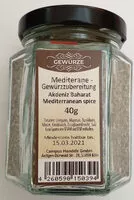 Mängden socker i Mediterrane Gewürzzubereitung