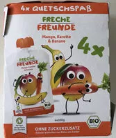 Mängden socker i Quetschspaß Mango, Karotte & Banane