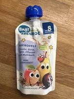 Mängden socker i Abendbrei Traube, Birne, Apfel, Pflaume mit Multikorn