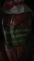 Mängden socker i Butterbrötchen Rosinen