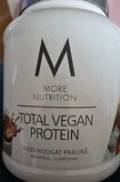 Mängden socker i Total Vegan Protein Nuss-Nougat Praliné