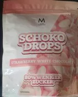 Mängden socker i schokodrops - strawberry White chocolate