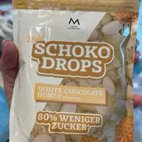Mängden socker i Light Schokodrops White Chocolate Honey