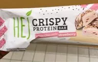 Mängden socker i Crispy protein bar white chocolate strawberry