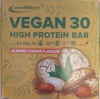 Mängden socker i Vegan 30 High Protein Bar Almond Cookie Flavour