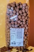 Mängden socker i Grains de café enrobage chocolat et cacao en poudre