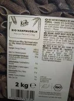 Mängden socker i Pâtes au chanvre bio