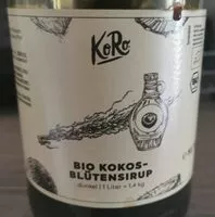 Mängden socker i Sirop Fleur de coco Bio