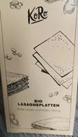 Mängden socker i bio lasagneplatten