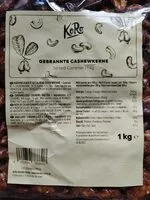 Mängden socker i Gebrannte Cashewkerne