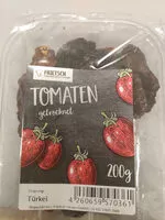 Mängden socker i Tomaten getrocknet