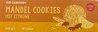 Mängden socker i Mandel Cookies mit Zitrone