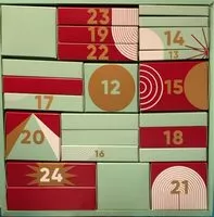 Mängden socker i Calendrier de l’avant