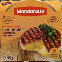 Mängden socker i Grill rouge Camembert-Geschmack