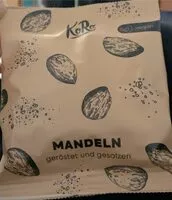 Mängden socker i Mandeln geröstet und gesalzen