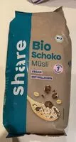 Mängden socker i Bio Schoko Müsli