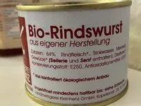 Mängden socker i Bio-Rindswurst