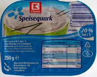 Mängden socker i Speisequark 20% Fett i. Tr.
