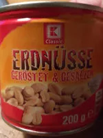 Mängden socker i Erdnüsse geröstet & gesalzen