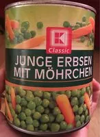 Mängden socker i Junge Erbsen mit Möhrechen   Kaufland