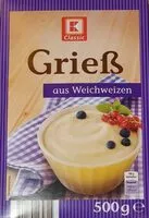 Mängden socker i Grieß aus Weichweizen