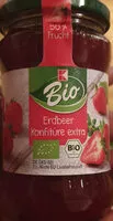 Mängden socker i Erdbeer Konfitüre / Confiture de fraises bio