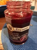 Mängden socker i Confiture de peches de vigne de la vallée du Rhône