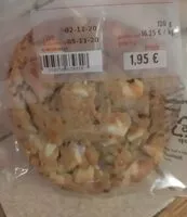 Mängden socker i Cookie chocolat framboise