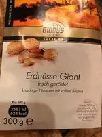 Mängden socker i Globus Gold Erdnüsse giant