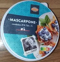 Mängden socker i Mascarpone 80 %, Doppelrahmstufe, (italienischer Frischkäse)