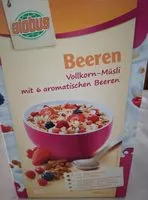 Mängden socker i Beeren vollkorn - musli