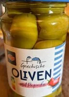 Mängden socker i Oliven mit Paprika