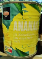 Mängden socker i Ananas Scheiben