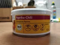 Mängden socker i Pflanzliche Pastete Paprika-Chili