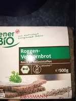 Mängden socker i Roggenvollkornbrot enerBIO
