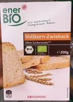 Mängden socker i Enerbio Bio Vollkorn-zwieback