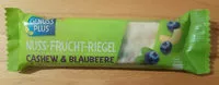 Mängden socker i Nuss-Frucht-Riegel Cashew & Blaubeere
