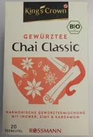 Mängden socker i Chai Classic Gewürtee