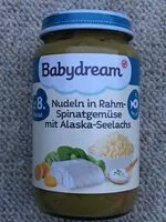 Mängden socker i Nudeln in Rahm-Spinatgemüse mit Alaska-Seelachs