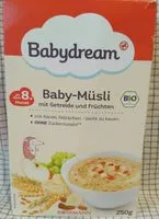 Mängden socker i Baby Müsli  mit Getreide und Früchten