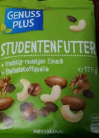 Mängden socker i Studentenfutter