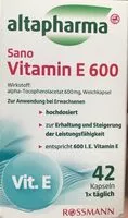 Mängden socker i Vitamin E 600
