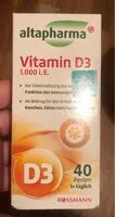 Mängden socker i Vitamin D3