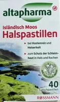 Mängden socker i Isländisch Moos Halspastillen