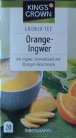 Mängden socker i Grüner Tee Orange-Ingwer