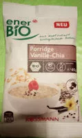 Mängden socker i Porridge Vanille-Chia